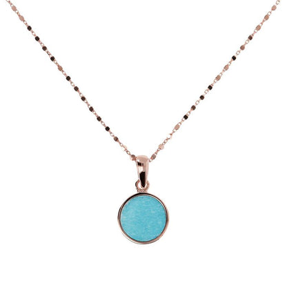 Collier Plaqué or rose et Pierres semi-précieuses