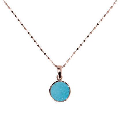 Collier Plaqué or rose et Pierres semi-précieuses