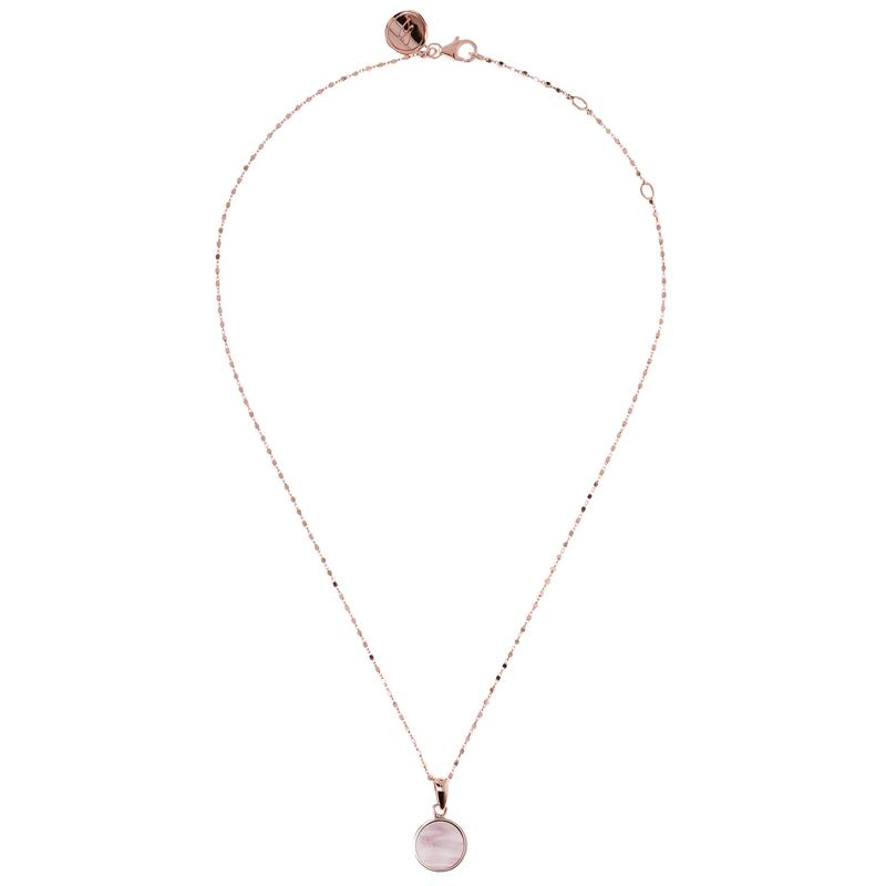 Collier Plaqué or rose et Pierres semi-précieuses