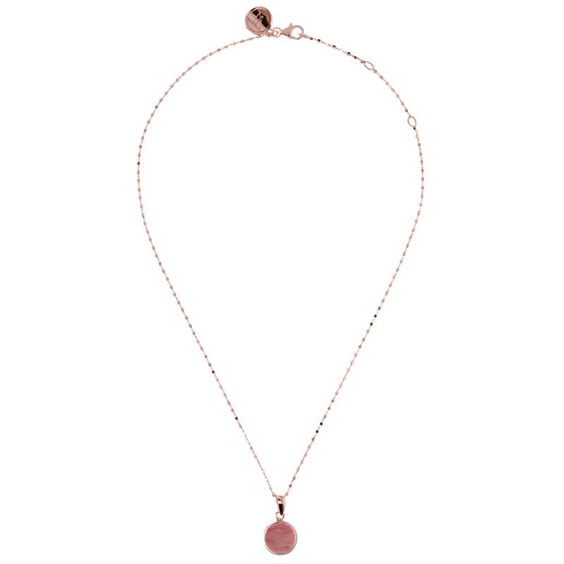 Collier Plaqué or rose et Pierres semi-précieuses