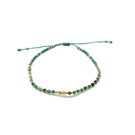 Bracelet Nala pierres semi-précieuses turquoise africaine