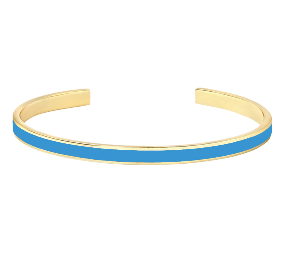 Bracelet jonc Bangle Bleu Myosotis